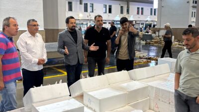 DEVA Partisi İzmir İl Başkanı, İzmir Balık Hali’nde esnafın yaşadığı